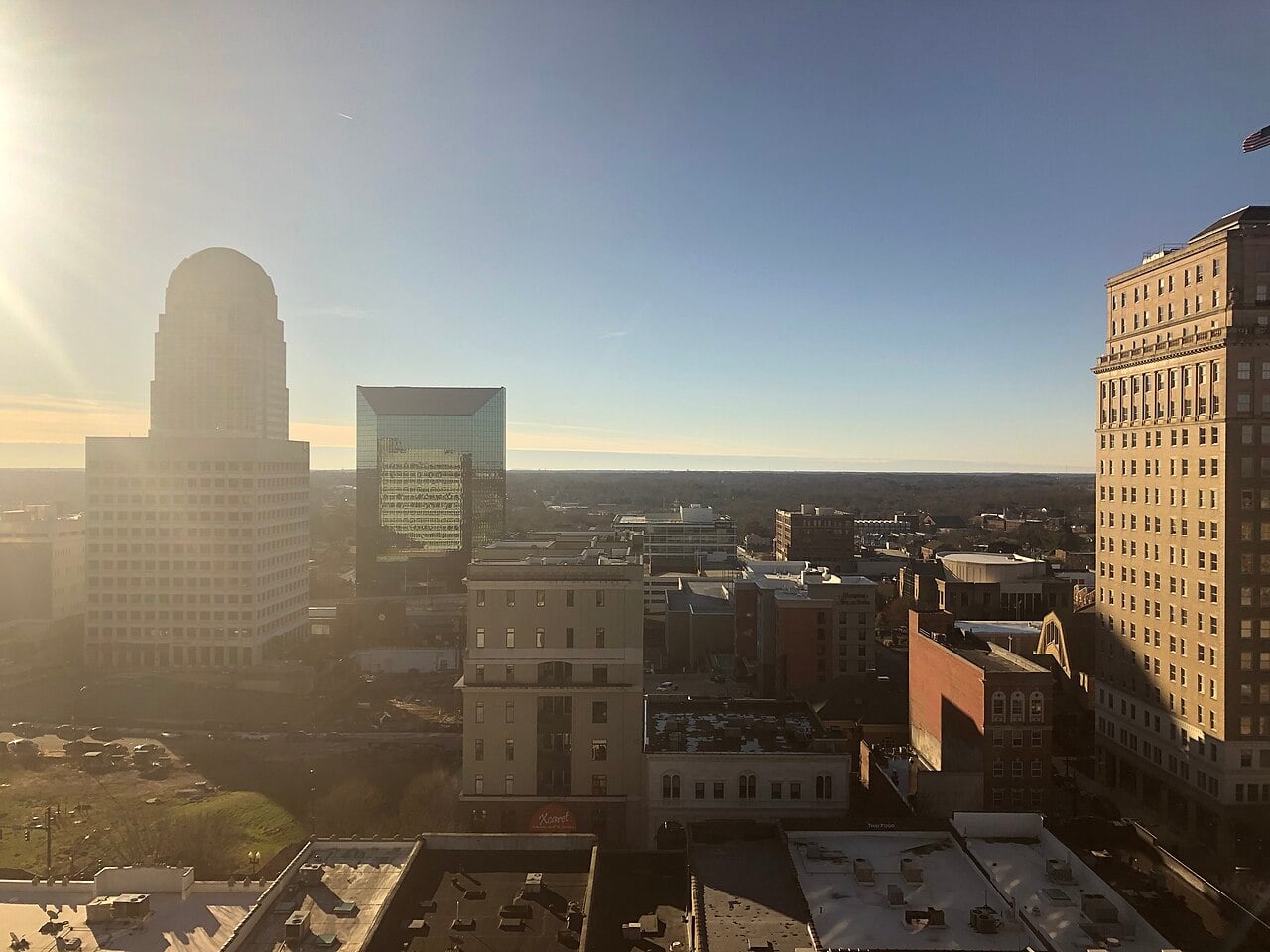 Downtown Winston-Salem, NC skyline